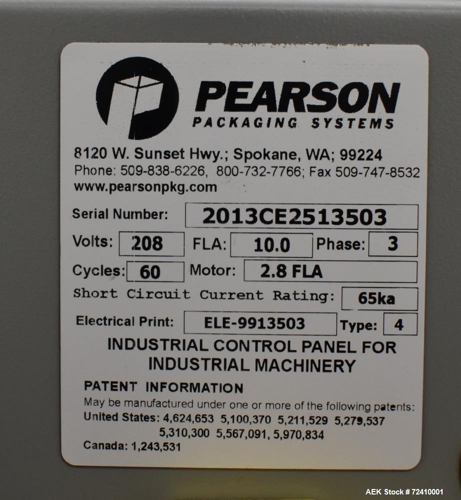 Pearson CE25 Automatic Case Erector and Bottom Taper Sealer